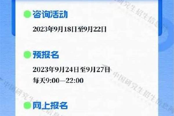 2024考研时间一览表